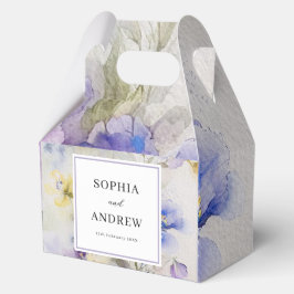 紫素朴と黄色の水の色結婚の フェイバーボックス