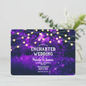 紫素朴の魅惑の森のラ結婚イト 招待状 (スタンド正面)