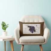 紫素朴エレガント葡萄 ランバークッション (椅子)