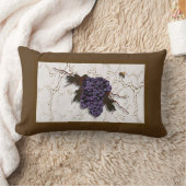 紫素朴エレガント葡萄 ランバークッション (ブランケット)