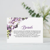 紫素朴フローラ結婚詳細 エンクロージャーカード (スタンド正面)