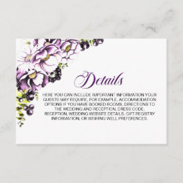紫素朴フローラ結婚詳細 エンクロージャーカード