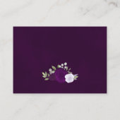 紫素朴水色バラズ結婚Webサイト エンクロージャーカード (裏面)
