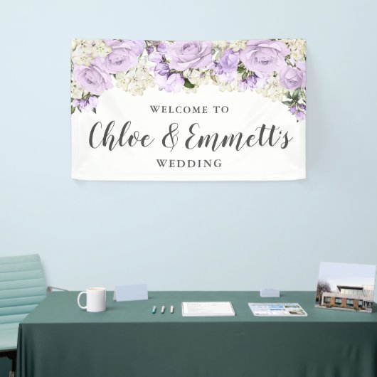 紫素朴白フローラ結婚ズ 横断幕 (トレードショー)