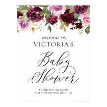 紫素朴秋のフローラ赤ちゃんシャワーへようこそ
