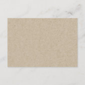 紫素朴紫フローラ葉結婚の詳細 エンクロージャーカード (裏面)