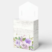 紫素朴花ブライダルシャワーお願い箱 フェイバーボックス (オープン)