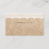 紫素朴藤フローラレース結婚ズ エンクロージャーカード (裏面)