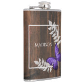 紫素朴蝶フラスコ フラスク (右)