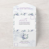 紫紫のフローラエレガント オールインワン招待状 (外側)