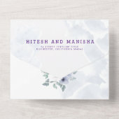 紫紫のフローラエレガント オールインワン招待状 (裏面)