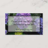 紫紫エレガント紫マゼンタピンク花模様アジサイ エンクロージャーカード (正面)