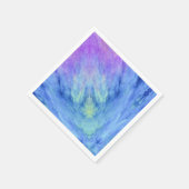 紫紫カラフル紫の青緑の抽象芸術 スタンダードカクテルナプキン (角)