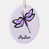 紫紫トンボ セラミックオーナメント (右)
