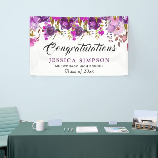 紫紫フローラモダン卒業生 横断幕 (トレードショー)