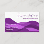 紫紫抽象芸術書道 名刺 (裏面)