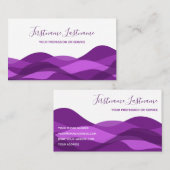 紫紫抽象芸術書道 名刺 (正面/裏面)