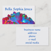 紫紫紫紫紫紫紫紫紫紫紫花フローラ 名刺 (正面/裏面)