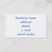 紫紫紫紫紫紫紫紫紫紫紫花フローラ 名刺 (裏面)