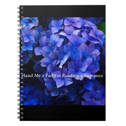 紫紫紫紫紫紫紫紫紫紫陽花&パスファンのモチーフ ノートブック (正面)