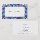 紫紫紫紫紫紫紫紫紫陽花ビジネスエレガントカード 名刺 (正面/裏面)