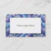 紫紫紫紫紫紫紫紫紫陽花ビジネスエレガントカード 名刺 (正面)