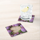 紫紫紫紫紫紫紫陽花 スクエアペーパーコースター (インサイチュ)