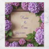 紫紫紫紫紫紫紫陽花 ワインラベル (シングルラベル)