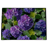 紫紫紫紫紫紫色紫陽花 ラージペーパーバッグ (正面)