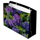 紫紫紫紫紫紫色紫陽花 ラージペーパーバッグ (裏面アングル)