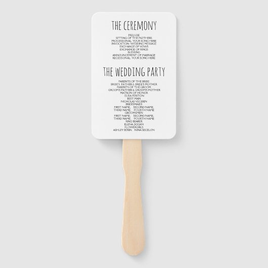 紫紫紫紫紫紫花ウエディングプログラム ハンドファン (裏面)