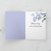 紫紫紫紫紫紫陽花お友達ありがとう カード (内部)