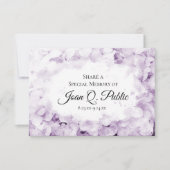 紫紫紫紫紫紫陽花の水色共有メモリ葬儀 ノートカード (正面)