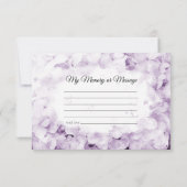 紫紫紫紫紫紫陽花の水色共有メモリ葬儀 ノートカード (裏面)