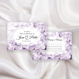 紫紫紫紫紫紫陽花の水色共有メモリ葬儀 ノートカード