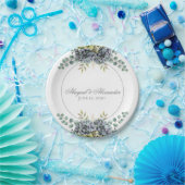 紫紫紫紫紫紫陽花ユーカリ ペーパープレート (パーティー)