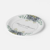 紫紫紫紫紫紫陽花ユーカリ ペーパープレート (アングル)