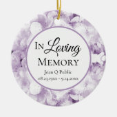 紫紫紫紫紫紫陽花水彩記念 セラミックオーナメント (正面)