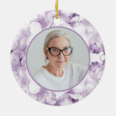 紫紫紫紫紫紫陽花水彩記念 セラミックオーナメント (裏面)