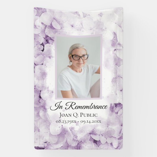 紫紫紫紫紫陽水彩葬儀記念 横断幕 (縦)