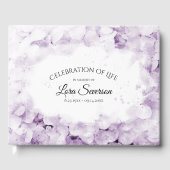 紫紫紫紫紫陽花お祝いオブライフ ゲストブック (正面)