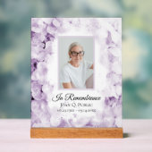 紫紫紫紫紫陽花の水彩お祝いの生活 アクリルサイン (ニュートラル)