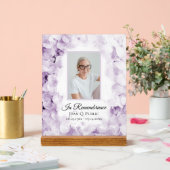 紫紫紫紫紫陽花の水彩お祝いの生活 アクリルサイン (ウェディング)