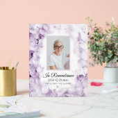 紫紫紫紫紫陽花の水彩お祝いの生活 アクリルサイン (ウェディング)