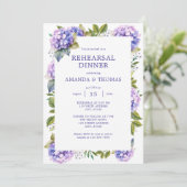 紫紫紫紫紫陽花エレガントのリハ結婚ーサルディナー 招待状 (スタンド正面)