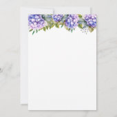 紫紫紫紫紫陽花エレガントのリハ結婚ーサルディナー 招待状 (裏面)