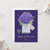紫紫紫紫紫陽花ハッピーマザーズデイ カード (正面/裏面インサイチュ)