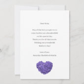 紫紫紫紫紫陽花ハッピーマザーズデイ カード (裏面)