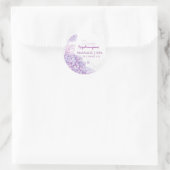 紫紫紫紫紫陽花ビジネスのプロモーション ラウンドシール (バッグ)