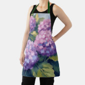 紫紫紫紫紫陽花フローラ水彩 エプロン (インサイチュ)